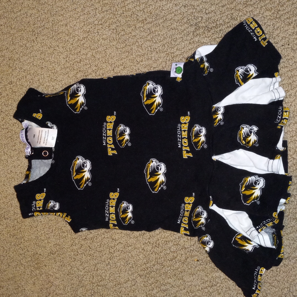 Girls University of Missouri cheerleader type dress